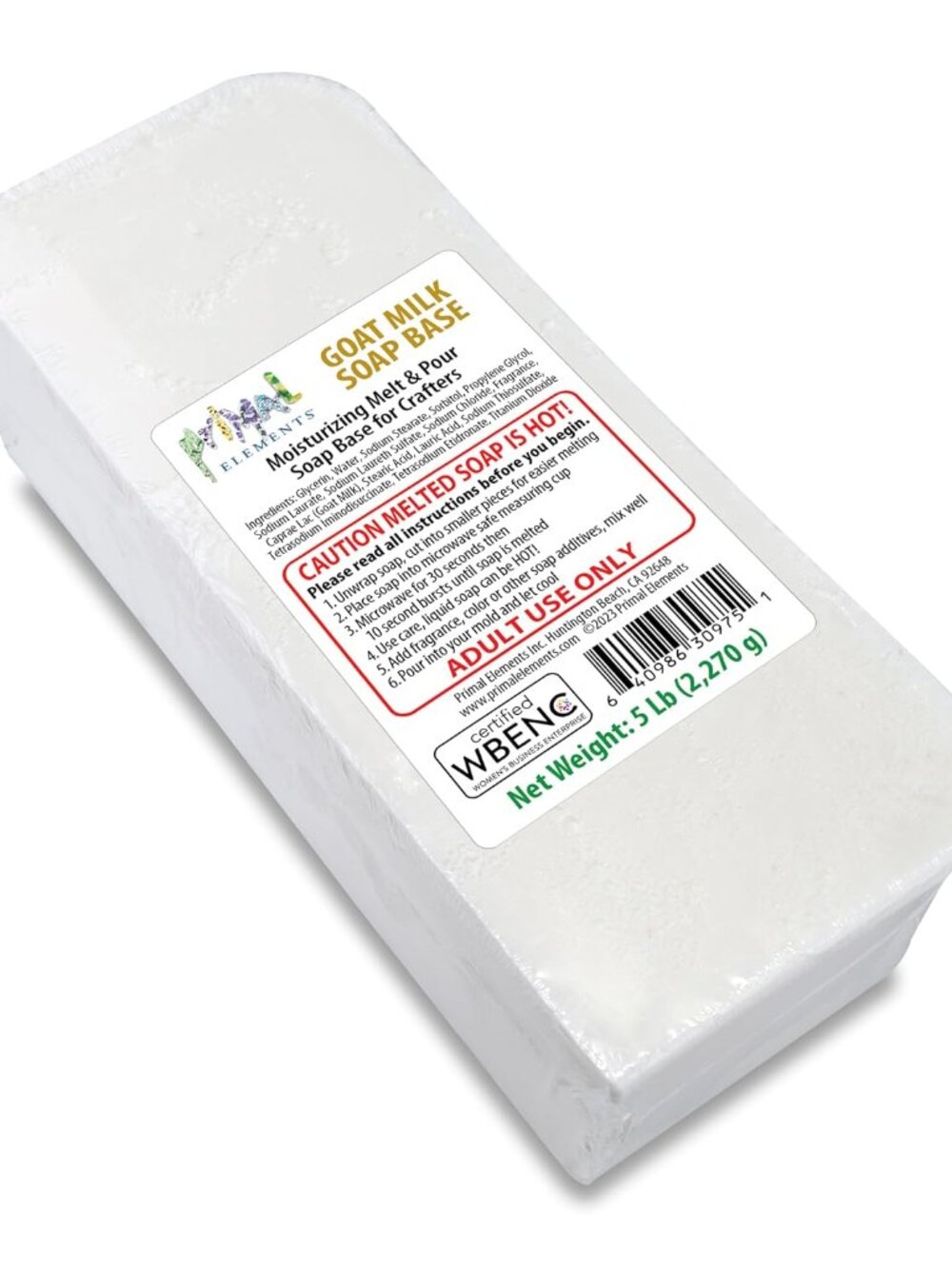 Goat Milk Soap Base - Moisturizing Melt and Pour Glycerin Soap Base for Crafting